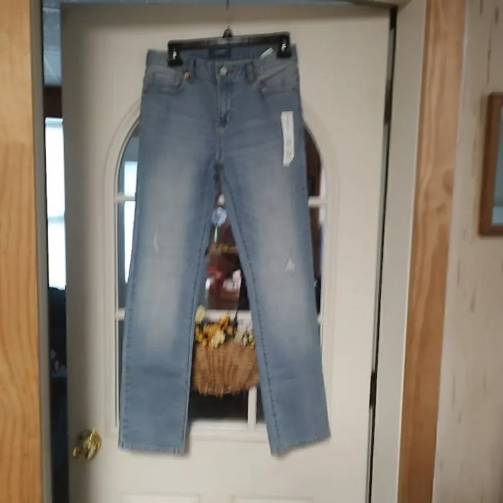 New Old Navy Distressed Jeans Size Girl's 14 Slim